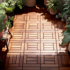 Tatiana 300 x 300mm Pine Deck Tiles (Set of 10)