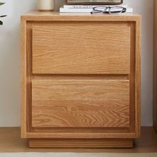 Dannie American Oak Wood Bedside Table