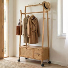 Luca Bamboo Clothing Rack