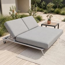 Bailar Aluminium Alloy Double Sun Lounge