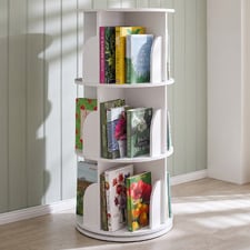 Freya 3 Tier Rotating Bookshelf