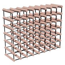 Frizzante 56 Bottle Mahogany Wood Wine Rack