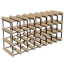 Frizzante 32 Bottle Pine Wood Wine Rack