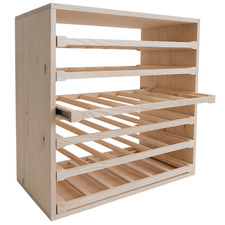 Annata 36 Bottle Pine Wood Wine Rack Shelf