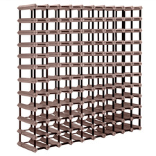 Calvin 120 Bottle Mahogany Wood Wine Rack