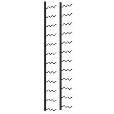 Sergal 24 Bottle Wall Mounted Wine Rack