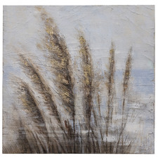 Pampas In The Wind Stretched Canvas Wall Art