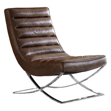 Adisa Top Grain Leather Lounge Chair