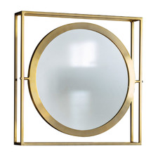 Hegre Round Iron Wall Mirror