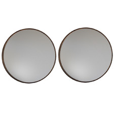 Bronze Barclay Round Wall Mirrors (Set of 2)