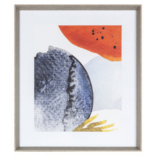Overlapping Ink Abstract Framed Printed Wall Art