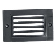 Black 11.4cm Cast Brass Step Light