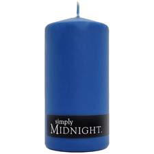 13cm Midnight Pillar Candle