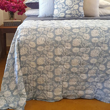 Farmhouse Cotton King Quilted Bedspread