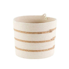 Cylinder Cotton & Jute Rope Basket