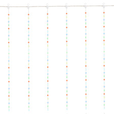 2M Multi-Coloured LED Curtain Lights