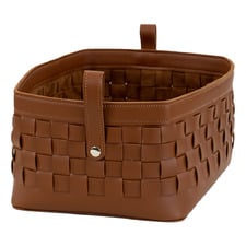 Ramonde Faux Leather Storage Basket