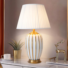 Danette Ceramic & Iron Table Lamp