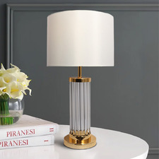 67cm Monike Glass & Iron Table Lamp