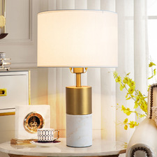52cm Melissa Marble & Iron Table Lamp