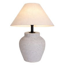 Naples Ceramic & Linen Table Lamp