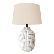 Pomona Ceramic & Linen Table Lamp