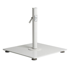 White Classic Laurens Carbon Steel Market Umbrella Base