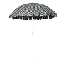 1.83m Chequered Beach Umbrella