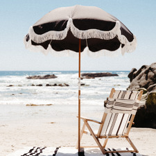 1.5m Black Holiday Beach Umbrella