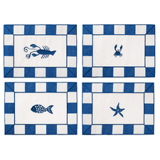 4 Piece Crew Cotton Canvas Placemat Set