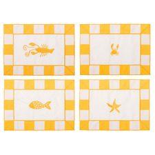4 Piece Crew Cotton Canvas Placemat Set