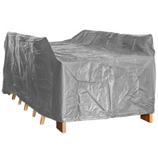 Grey Divide Rectangular Outdoor Table Cover