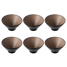 15cm V-Shaped Melamine Bowls (Set of 6)