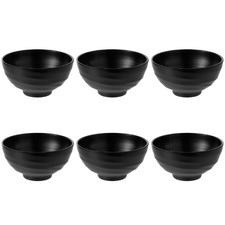 16.5cm Round Melamine Bowls (Set of 6)