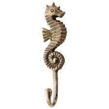 Maryk Seahorse Brass Wall Hook
