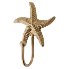 Jozette Starfish Brass Wall Hook