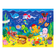 Diesel & Dutch 36 Piece Underwater Treasure Hunt Floor Puzzle