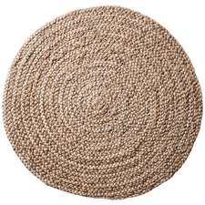 Natural Hand-Braided Denise Jute Round Rug