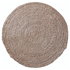 Brown Hanson Hand-Knotted Jute Round Rug