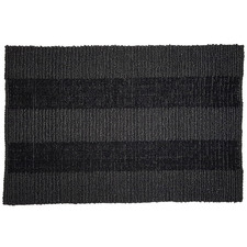 Black All-Weather Non-Slip Doormat