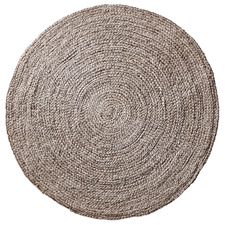 Natural Hanson Hand-Knotted Jute Round Rug