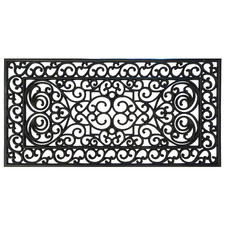 Scroll Sterling Rubber Doormat