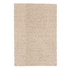 Beige Olympos Hand-Woven Wool & Silk Rug