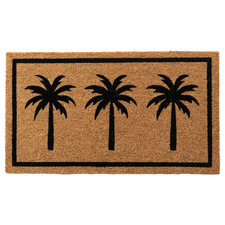 Natural & Black Sabri Coir Doormat