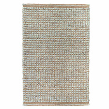 Silver & Natural Zahira Hand-Woven Wool-Blend Rug