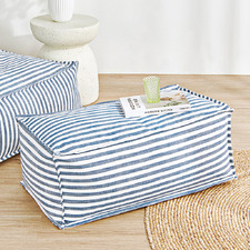 Oscar Faux Linen Ottoman Bean Bag Cover