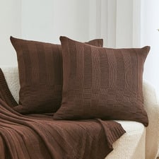 Aeron Knitted Cotton Cushion Covers (Set of 2)