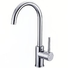Rund Gooseneck Kitchen Sink Mixer