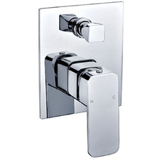 Kompakt Eckig Shower/Bath Wall Mixer Diverter