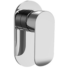 Oval Curved Shower/Bath Wall Mixer